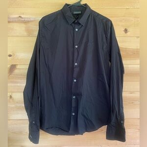 Emporio Armani Black slim-fit Button Down Shirt